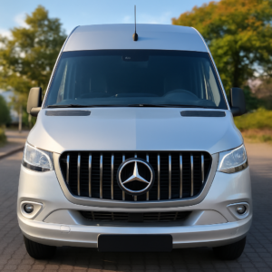 AMG sport grill zwart/chrome Mercedes Sprinter 2018 - 2024 W907